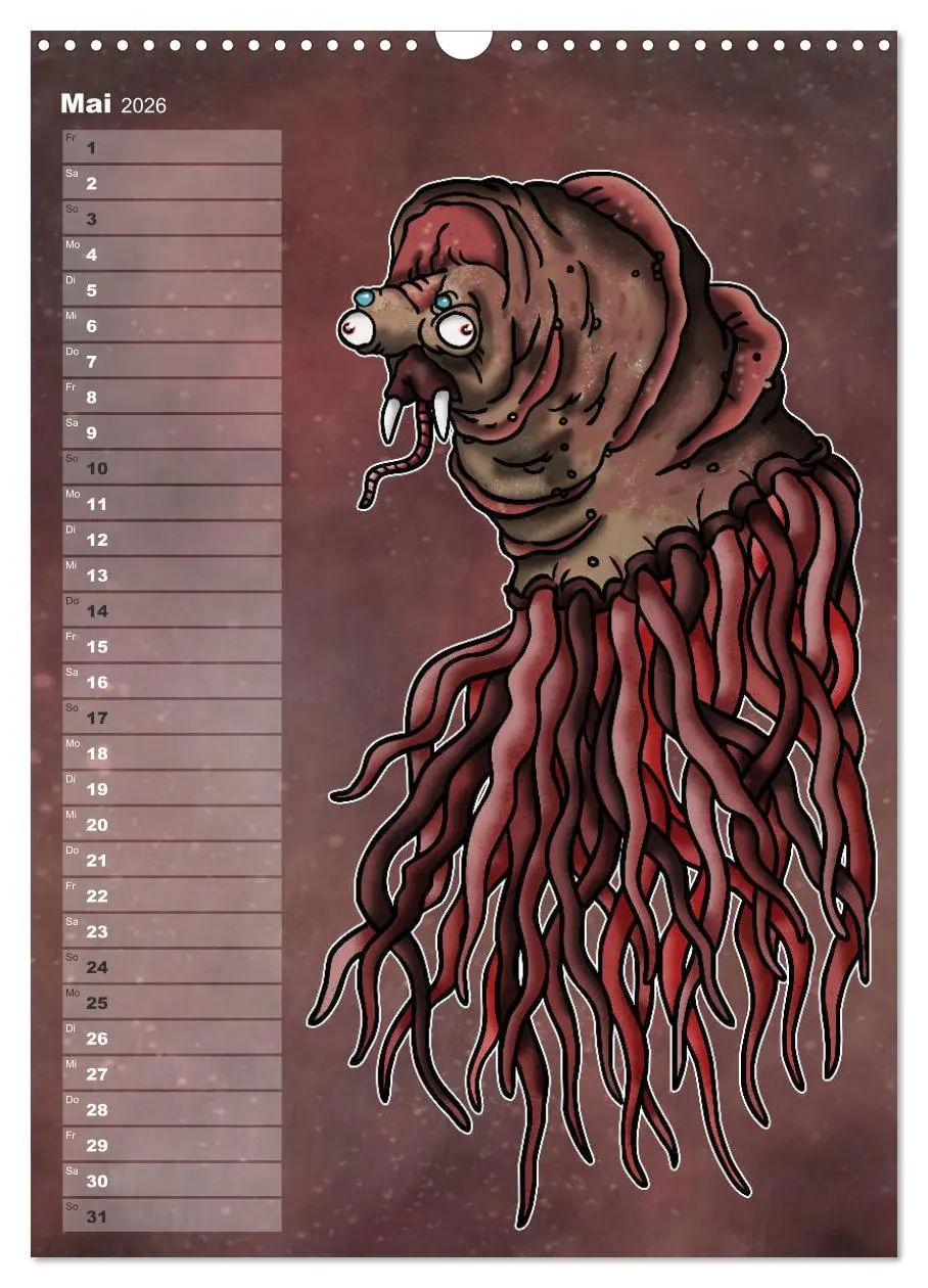 Bild: 9783516416862 | Bestiarium Vladi Krafft (Wandkalender 2026 DIN A3 hoch), CALVENDO...