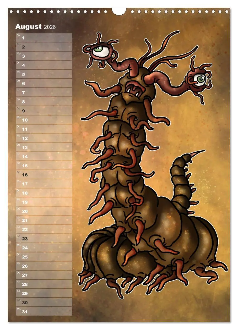 Bild: 9783516416862 | Bestiarium Vladi Krafft (Wandkalender 2026 DIN A3 hoch), CALVENDO...