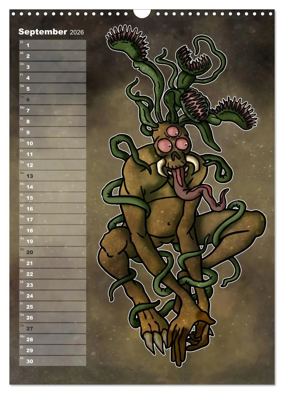 Bild: 9783516416862 | Bestiarium Vladi Krafft (Wandkalender 2026 DIN A3 hoch), CALVENDO...