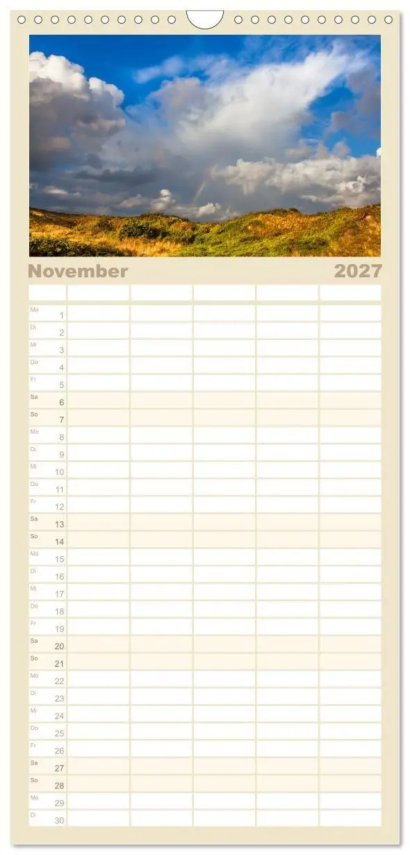 Bild: 9783594326862 | Familienplaner 2027 - Moin Spiekeroog mit 5 Spalten (Wandkalender,...