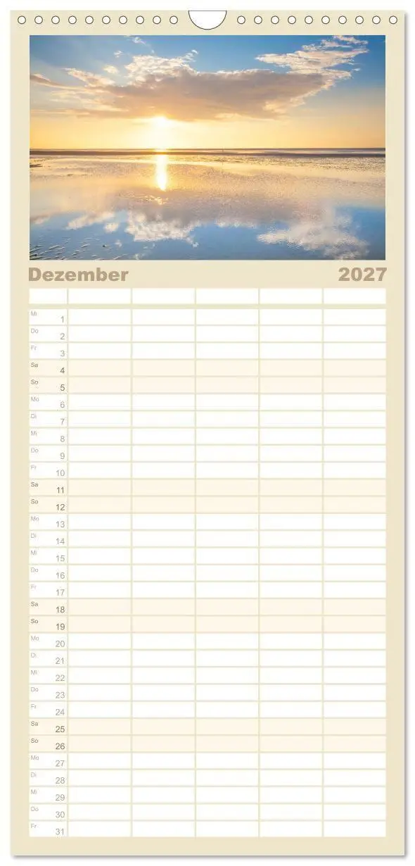 Bild: 9783594326862 | Familienplaner 2027 - Moin Spiekeroog mit 5 Spalten (Wandkalender,...