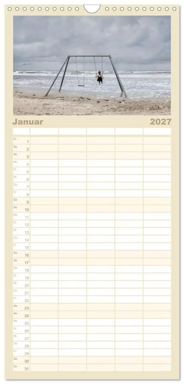 Bild: 9783594326862 | Familienplaner 2027 - Moin Spiekeroog mit 5 Spalten (Wandkalender,...