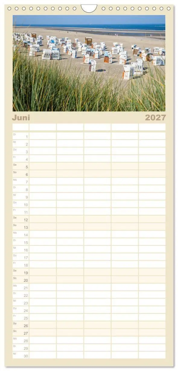 Bild: 9783594326862 | Familienplaner 2027 - Moin Spiekeroog mit 5 Spalten (Wandkalender,...