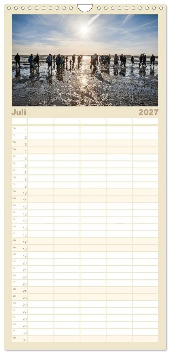 Bild: 9783594326862 | Familienplaner 2027 - Moin Spiekeroog mit 5 Spalten (Wandkalender,...
