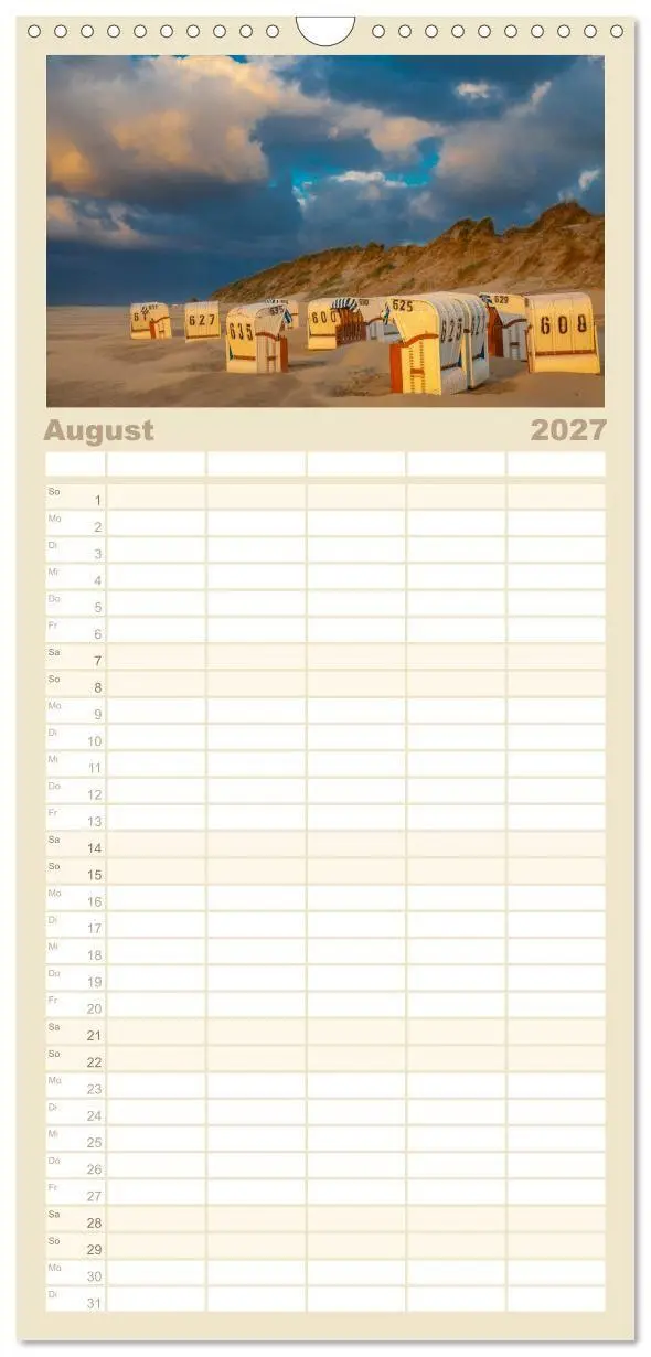 Bild: 9783594326862 | Familienplaner 2027 - Moin Spiekeroog mit 5 Spalten (Wandkalender,...