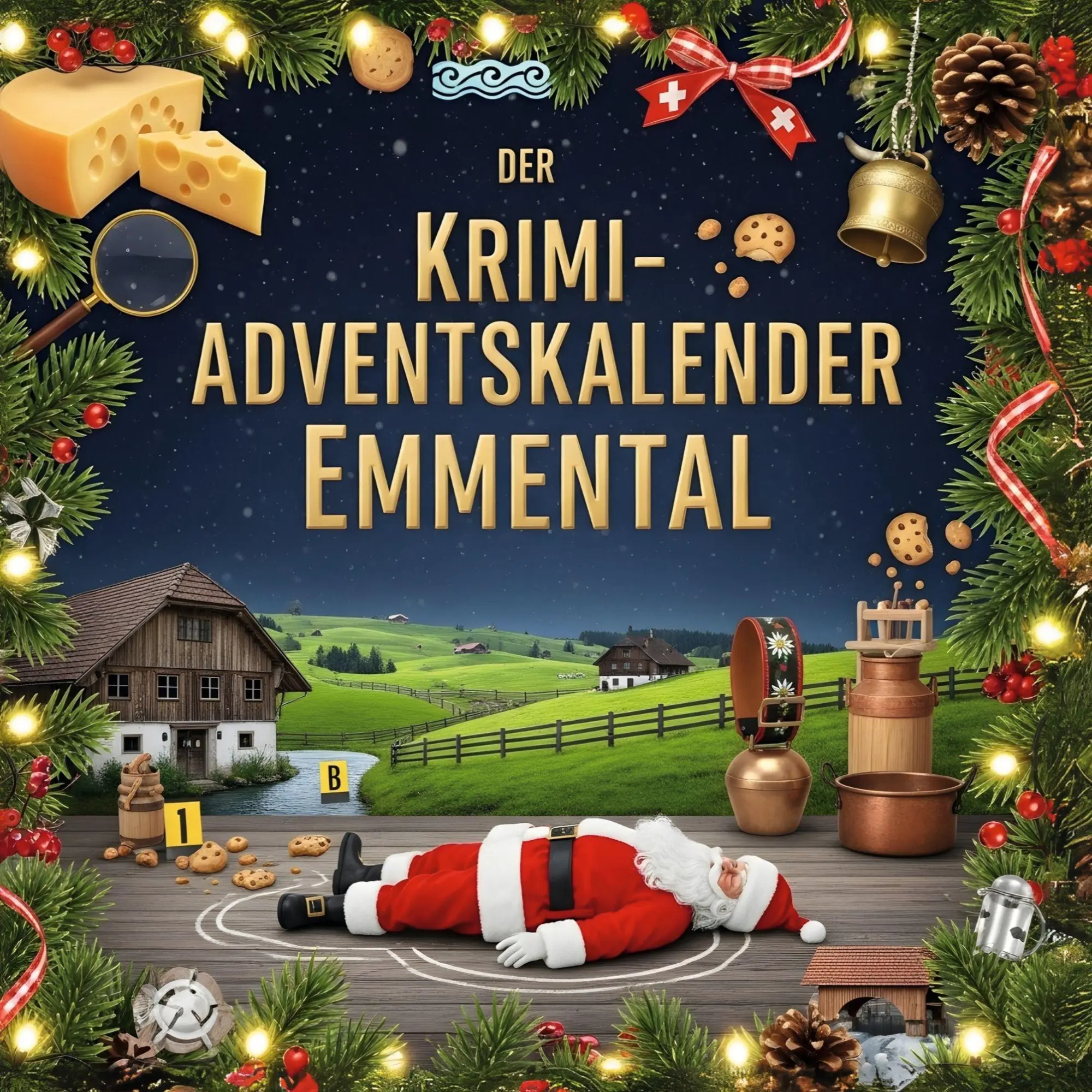 Cover: 9783695306862 | Der Krimi-Adventskalender Emmental | Mordsverdächtig in 24 Akten