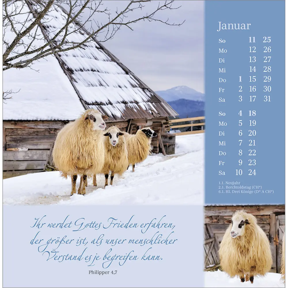 Bild: 9783754876862 | Sei behütet und gesegnet 2026 | Impulse und Gedanken zu Psalm 23
