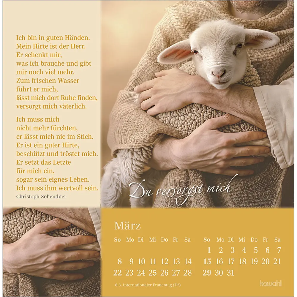 Bild: 9783754876862 | Sei behütet und gesegnet 2026 | Impulse und Gedanken zu Psalm 23