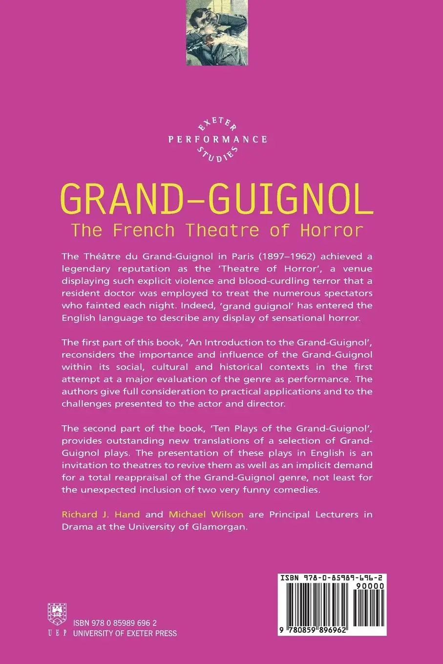 Rückseite: 9780859896962 | Grand-Guignol | The French Theatre of Horror | Richard J. Hand (u. a.)