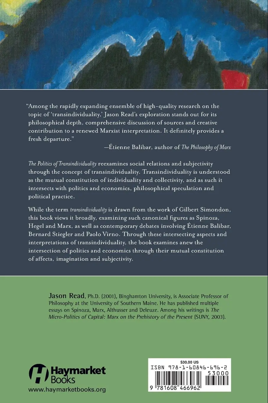 Rückseite: 9781608466962 | The Politics Of Transindividuality | Historical Materialism Volume 106