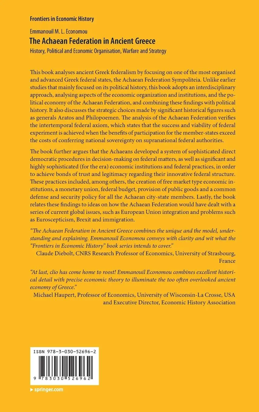 Rückseite: 9783030526962 | The Achaean Federation in Ancient Greece | Emmanouil M. L. Economou