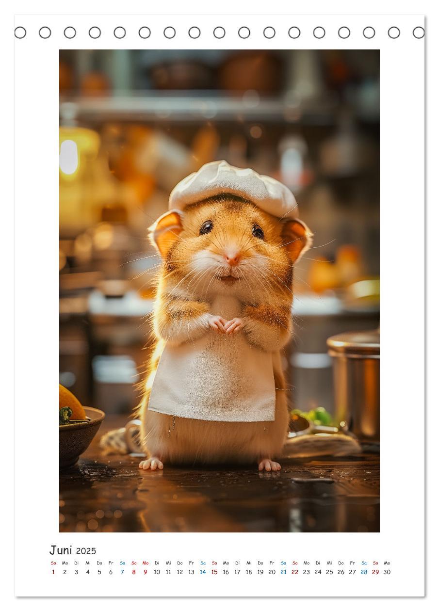 Bild: 9783435086962 | Lustige kleine Hamster (Tischkalender 2025 DIN A5 hoch), CALVENDO...