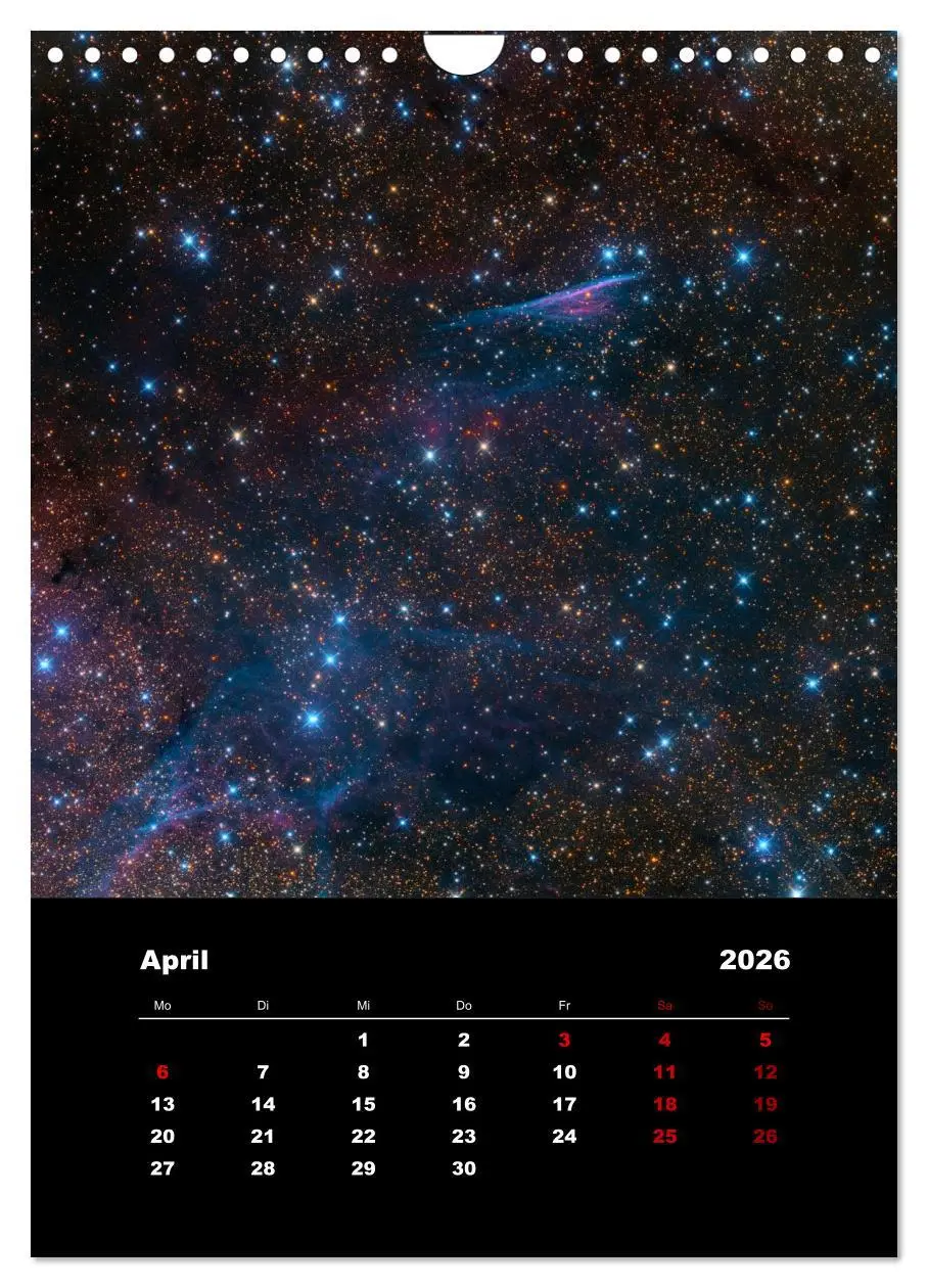 Bild: 9783516406962 | Das Universum (Wandkalender 2026 DIN A4 hoch), CALVENDO Monatskalender