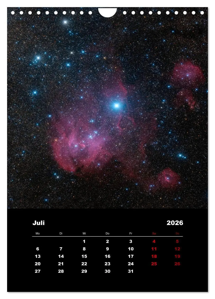 Bild: 9783516406962 | Das Universum (Wandkalender 2026 DIN A4 hoch), CALVENDO Monatskalender