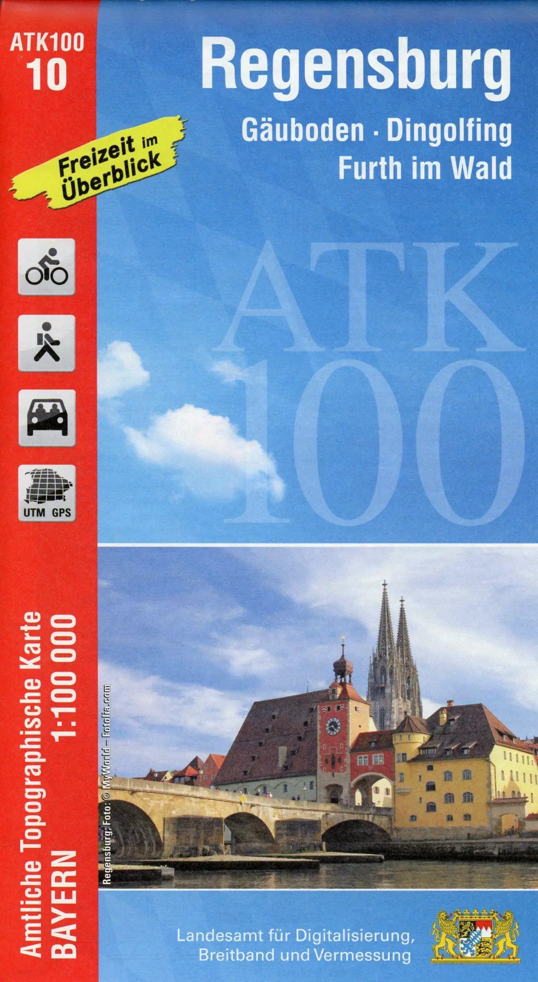 Cover: 9783899336962 | Regensburg 1 : 100 000 | Digitalisierung | (Land-)Karte | Deutsch