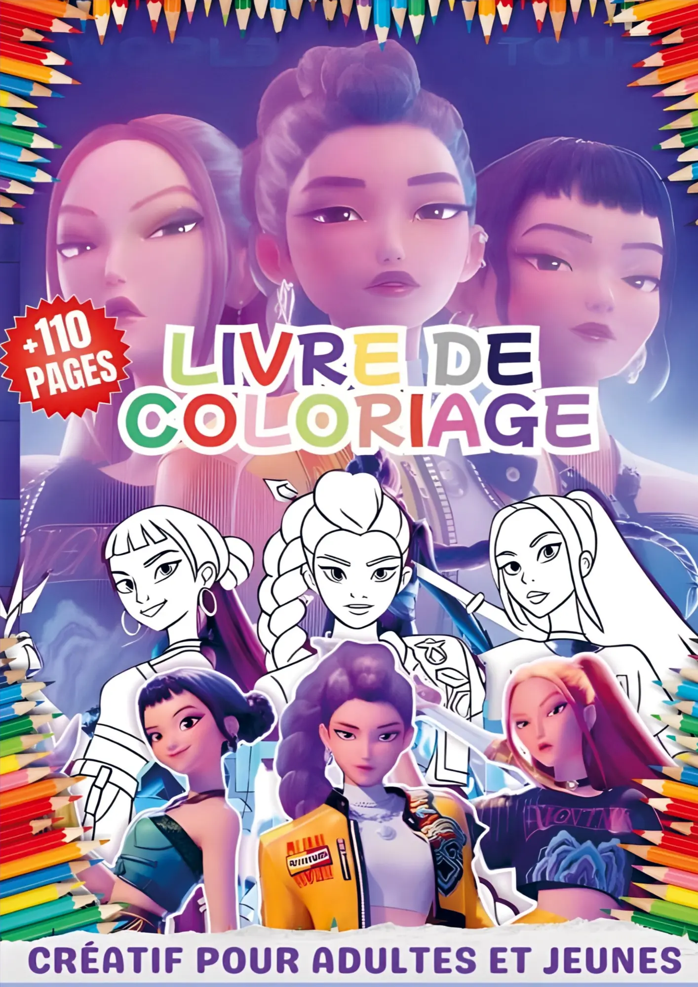 Cover: 9789403876962 | Kpop Demon Hunters Livre de coloriage | Neris Valcor | Taschenbuch