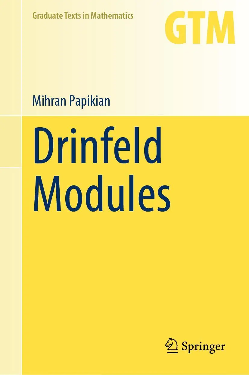 Cover: 9783031197062 | Drinfeld Modules | Mihran Papikian | Buch | xxi | Englisch | 2023