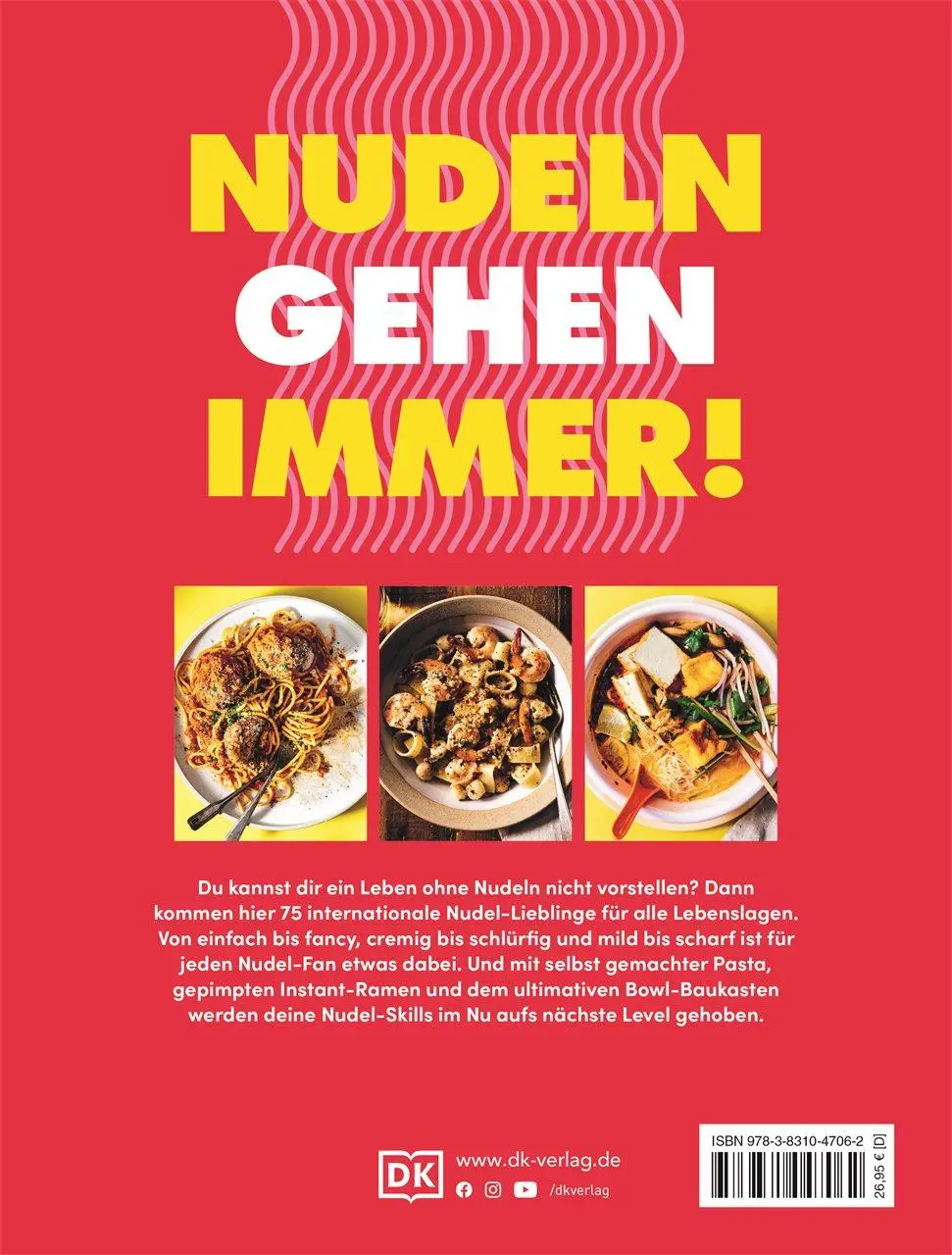 Rückseite: 9783831047062 | Nudeln Nudeln Nudeln | Mike &amp; Stephanie Le | Buch | 272 S. | Deutsch