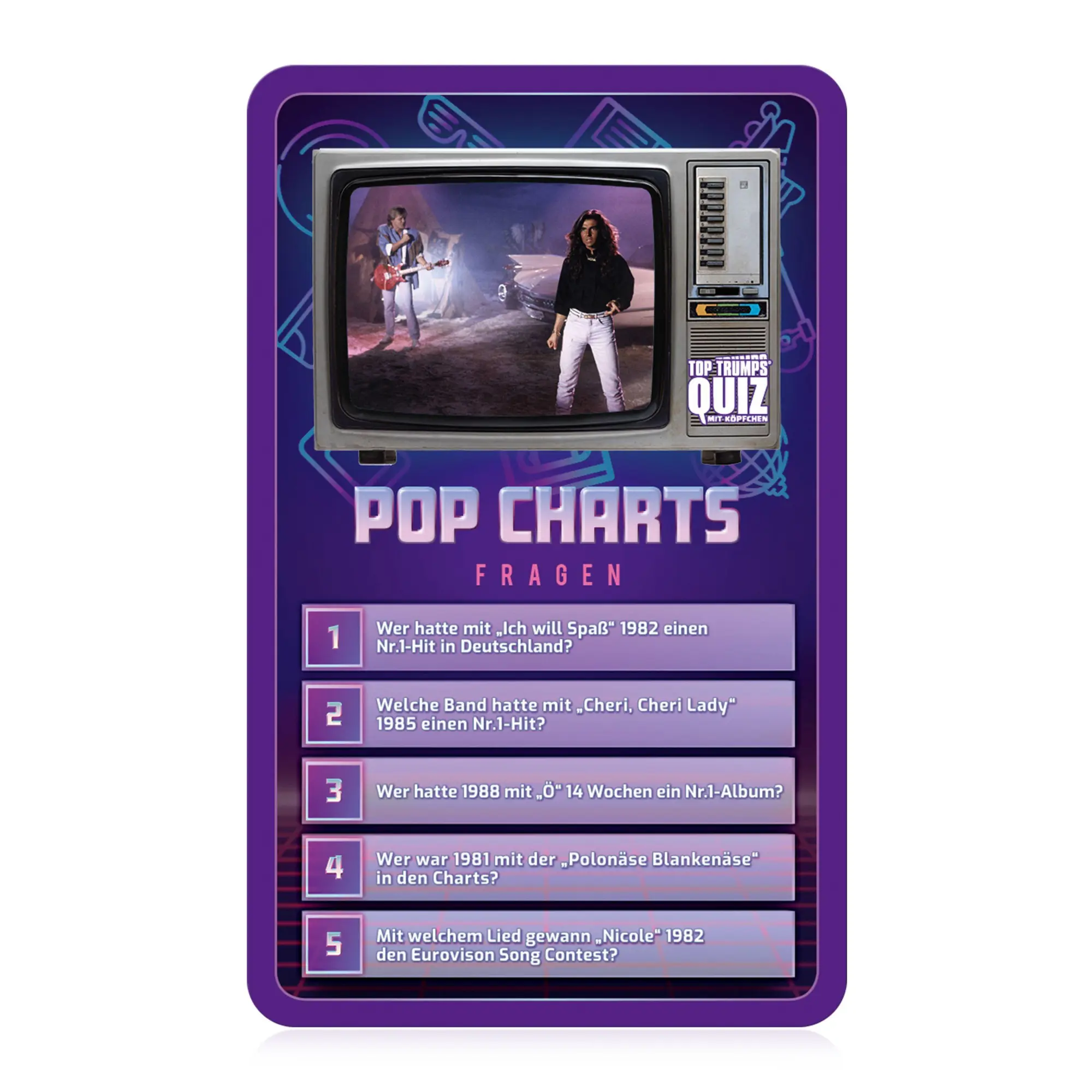 Bild: 4035576047162 | Top Trumps Quiz 80er | Spiel | Brettspiel | Deutsch | 2021