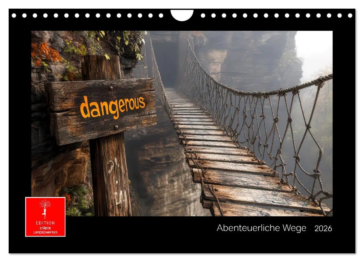 Cover: 9783457297162 | Abenteuerliche Wege (Wandkalender 2026 DIN A4 quer), CALVENDO...