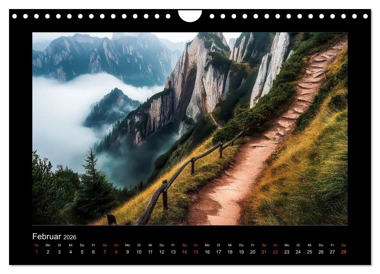 Bild: 9783457297162 | Abenteuerliche Wege (Wandkalender 2026 DIN A4 quer), CALVENDO...