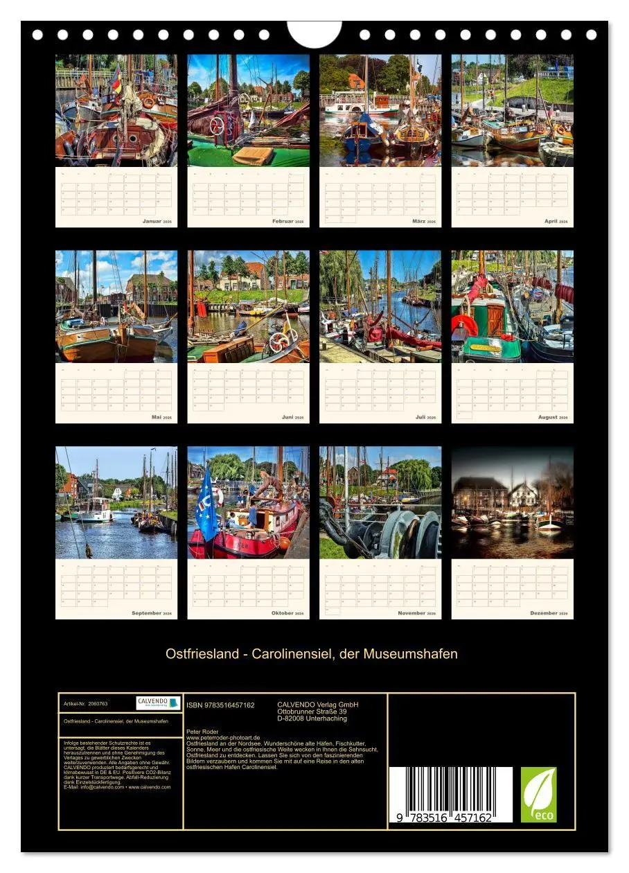Bild: 9783516457162 | Ostfriesland - Carolinensiel, der Museumshafen (Wandkalender 2026...