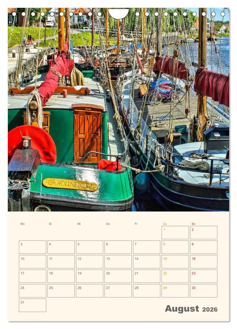Bild: 9783516457162 | Ostfriesland - Carolinensiel, der Museumshafen (Wandkalender 2026...