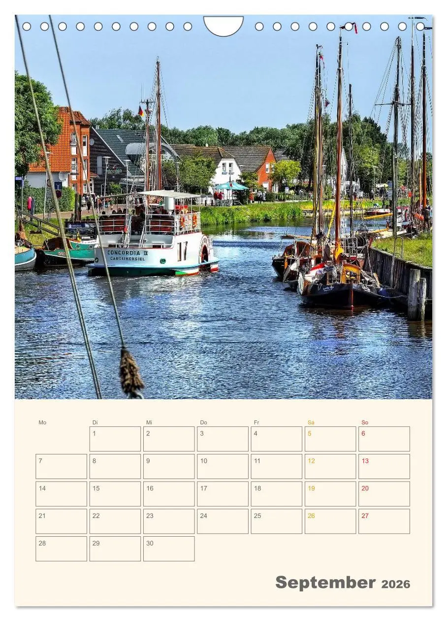Bild: 9783516457162 | Ostfriesland - Carolinensiel, der Museumshafen (Wandkalender 2026...