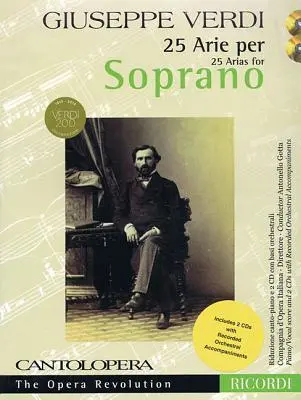 Cover: 9781480397262 | Verdi: 25 Arias for Soprano | Cantolopera Collection | Giuseppe Verdi