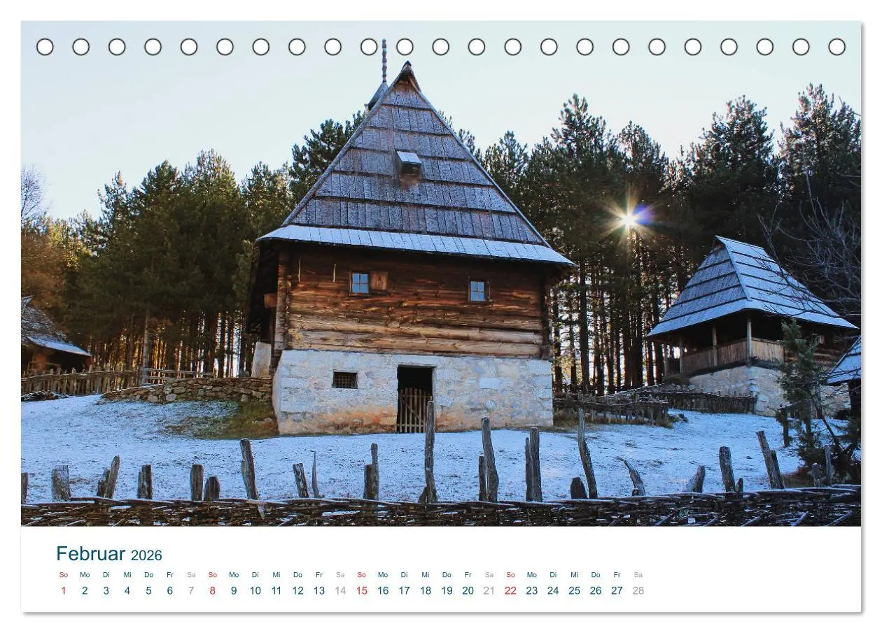 Bild: 9783516067262 | Quer durch Serbien (Tischkalender 2026 DIN A5 quer), CALVENDO...