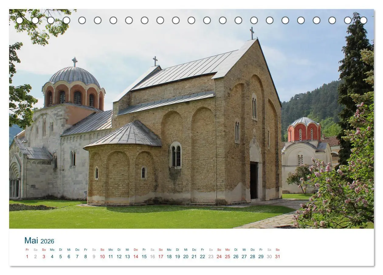 Bild: 9783516067262 | Quer durch Serbien (Tischkalender 2026 DIN A5 quer), CALVENDO...