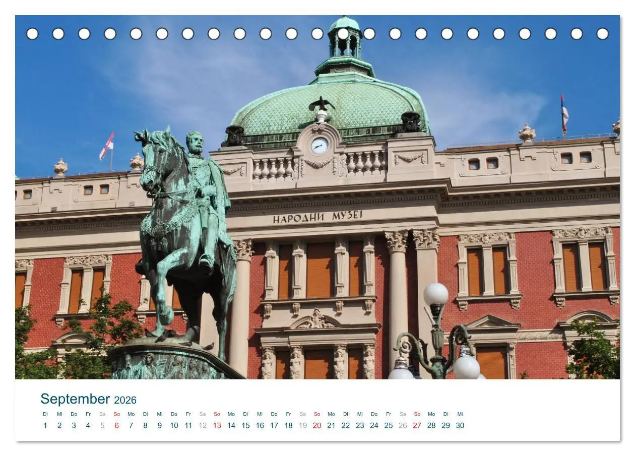 Bild: 9783516067262 | Quer durch Serbien (Tischkalender 2026 DIN A5 quer), CALVENDO...