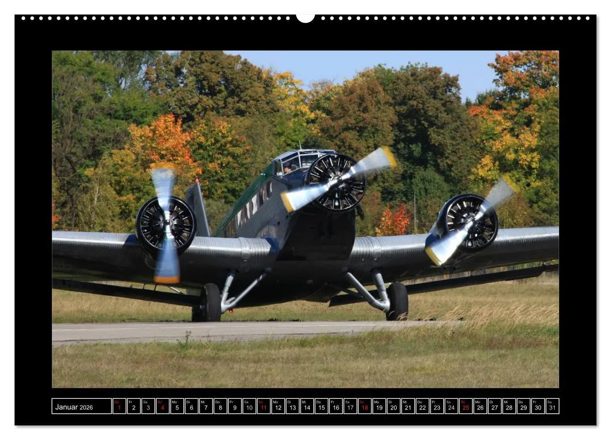 Bild: 9783516207262 | JU-AIR Ju-52 (Wandkalender 2026 DIN A2 quer), CALVENDO Monatskalender