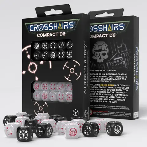 Cover: 5907699497362 | Crosshairs Compact D6: Black&amp;Pearl | Q-Workshop | EAN 5907699497362