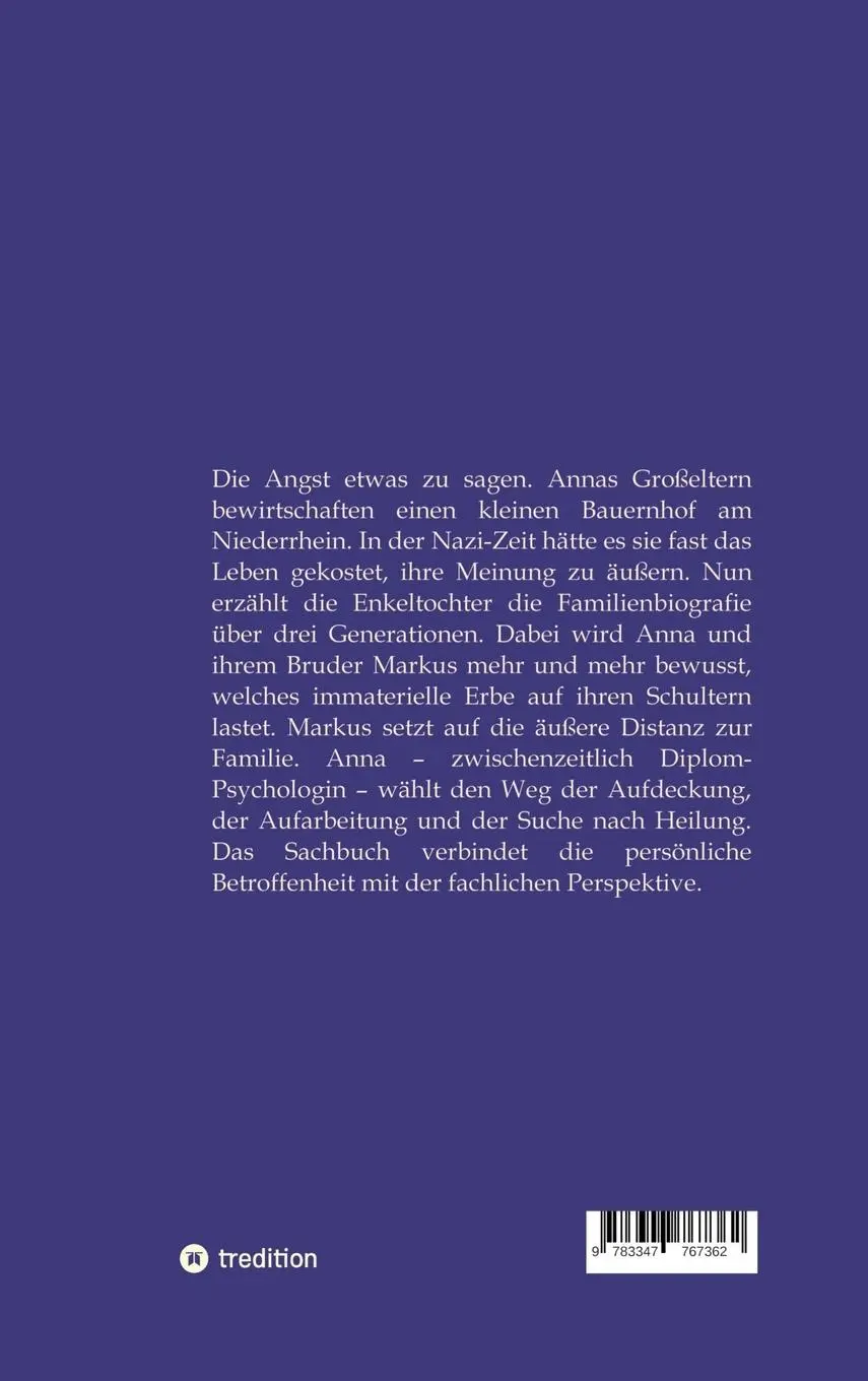 Rückseite: 9783347767362 | Ich hatte einen Bruder | Anna Seydenfalter | Buch | 228 S. | Deutsch