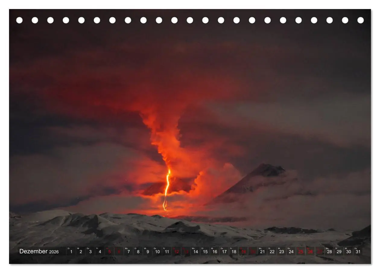 Bild: 9783457897362 | Vulkane - Magma, Lava, Eruptionen (Tischkalender 2026 DIN A5 quer),...