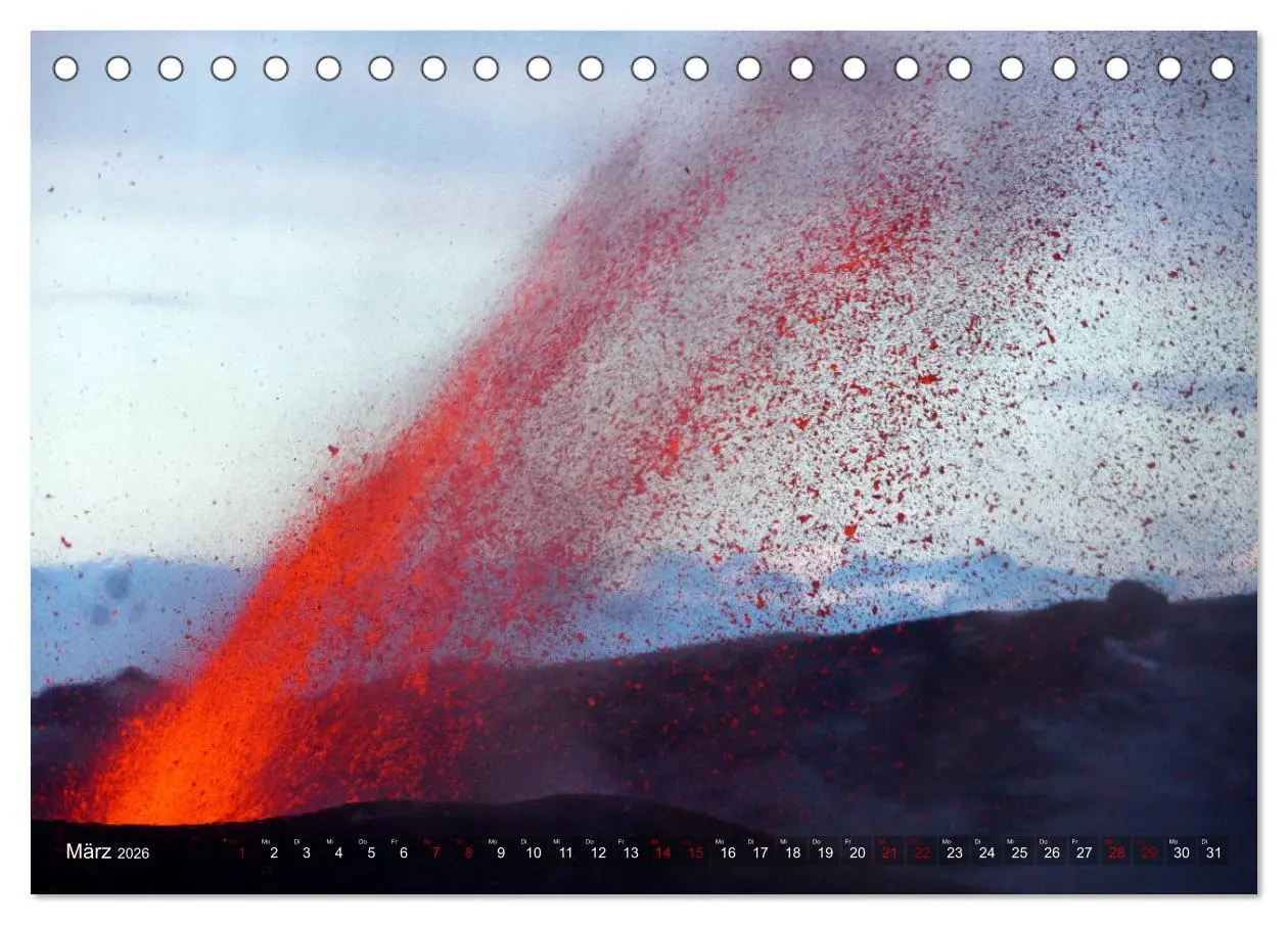 Bild: 9783457897362 | Vulkane - Magma, Lava, Eruptionen (Tischkalender 2026 DIN A5 quer),...