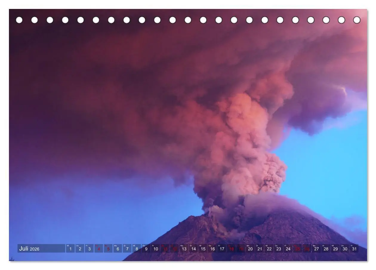 Bild: 9783457897362 | Vulkane - Magma, Lava, Eruptionen (Tischkalender 2026 DIN A5 quer),...