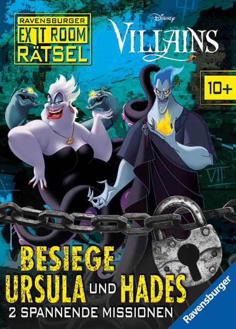 Cover: 9783473497362 | Disney Villains - Ravensburger Exit Room Rätsel: Besiege Ursula und...