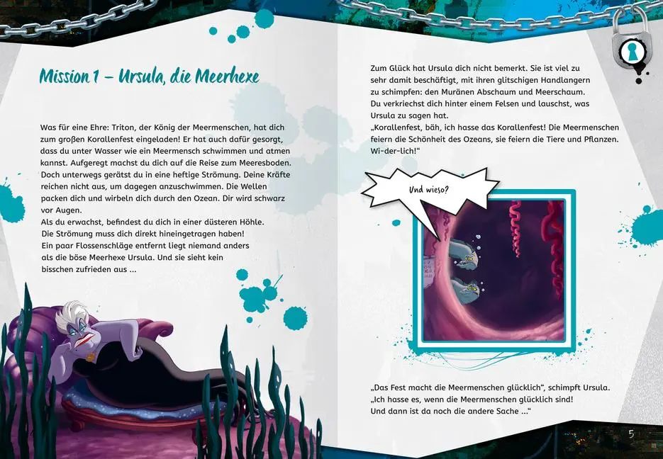 Bild: 9783473497362 | Disney Villains - Ravensburger Exit Room Rätsel: Besiege Ursula und...