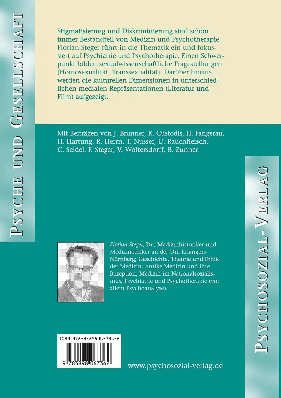 Rückseite: 9783898067362 | Was ist krank? | Florian Steger | Taschenbuch | 263 S. | Deutsch