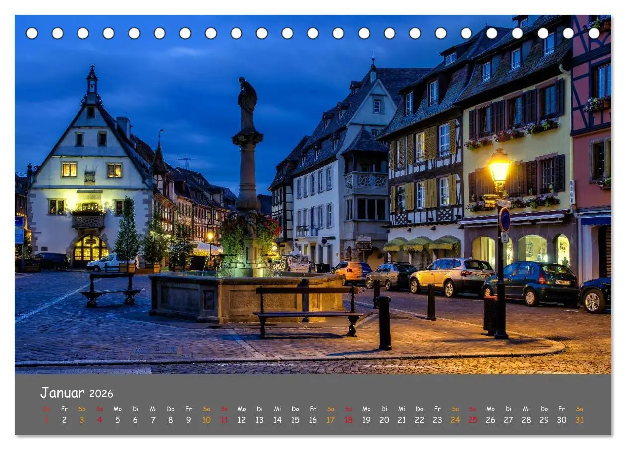Bild: 9783516047462 | Eindrücke aus dem Elsass (Tischkalender 2026 DIN A5 quer), CALVENDO...