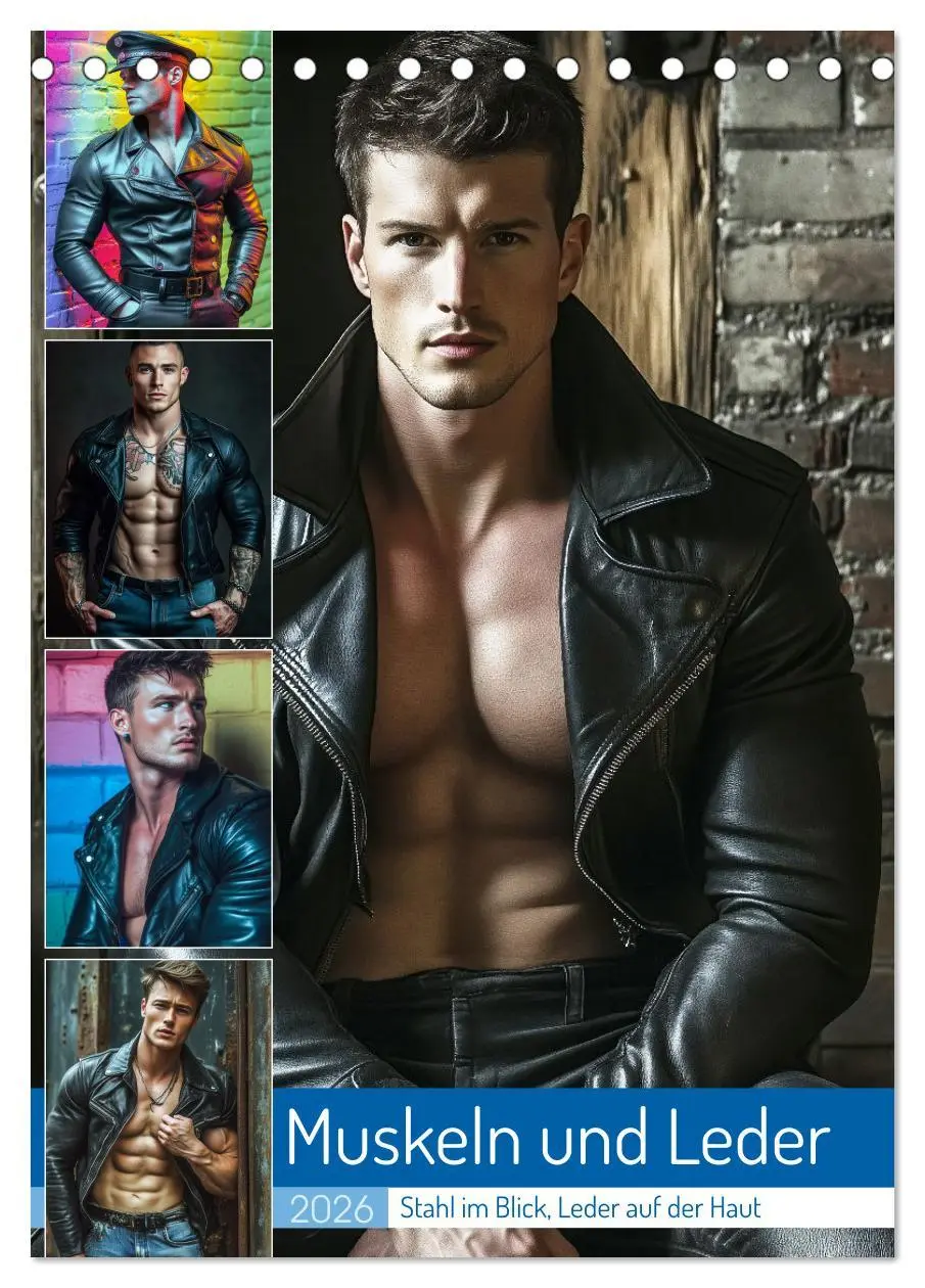 Cover: 9783516597462 | Muskeln und Leder (Tischkalender 2026 DIN A5 hoch), CALVENDO...