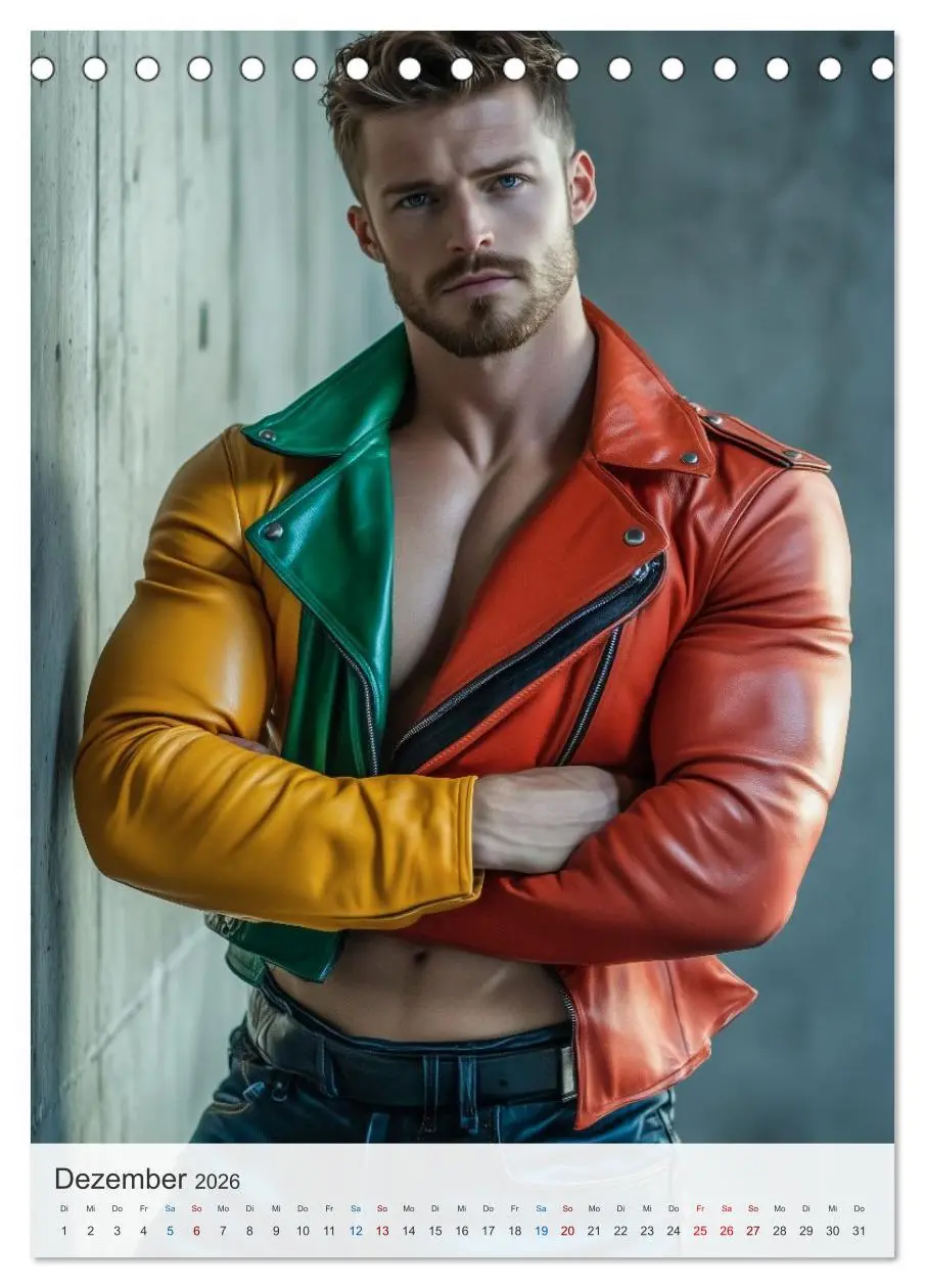 Bild: 9783516597462 | Muskeln und Leder (Tischkalender 2026 DIN A5 hoch), CALVENDO...