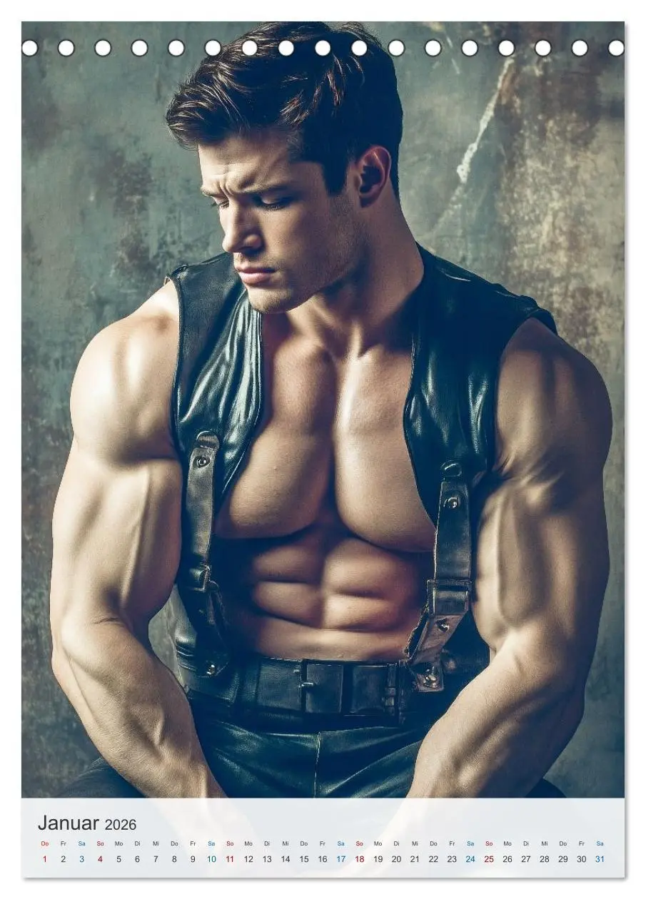Bild: 9783516597462 | Muskeln und Leder (Tischkalender 2026 DIN A5 hoch), CALVENDO...