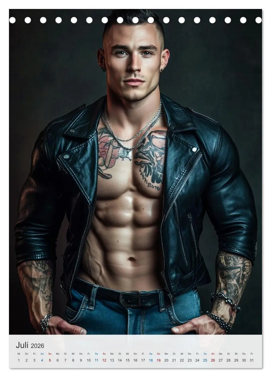 Bild: 9783516597462 | Muskeln und Leder (Tischkalender 2026 DIN A5 hoch), CALVENDO...