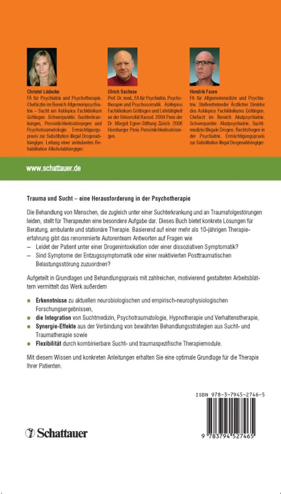 Rückseite: 9783608427462 | Sucht - Bindung - Trauma | Christel Lüdecke (u. a.) | Taschenbuch