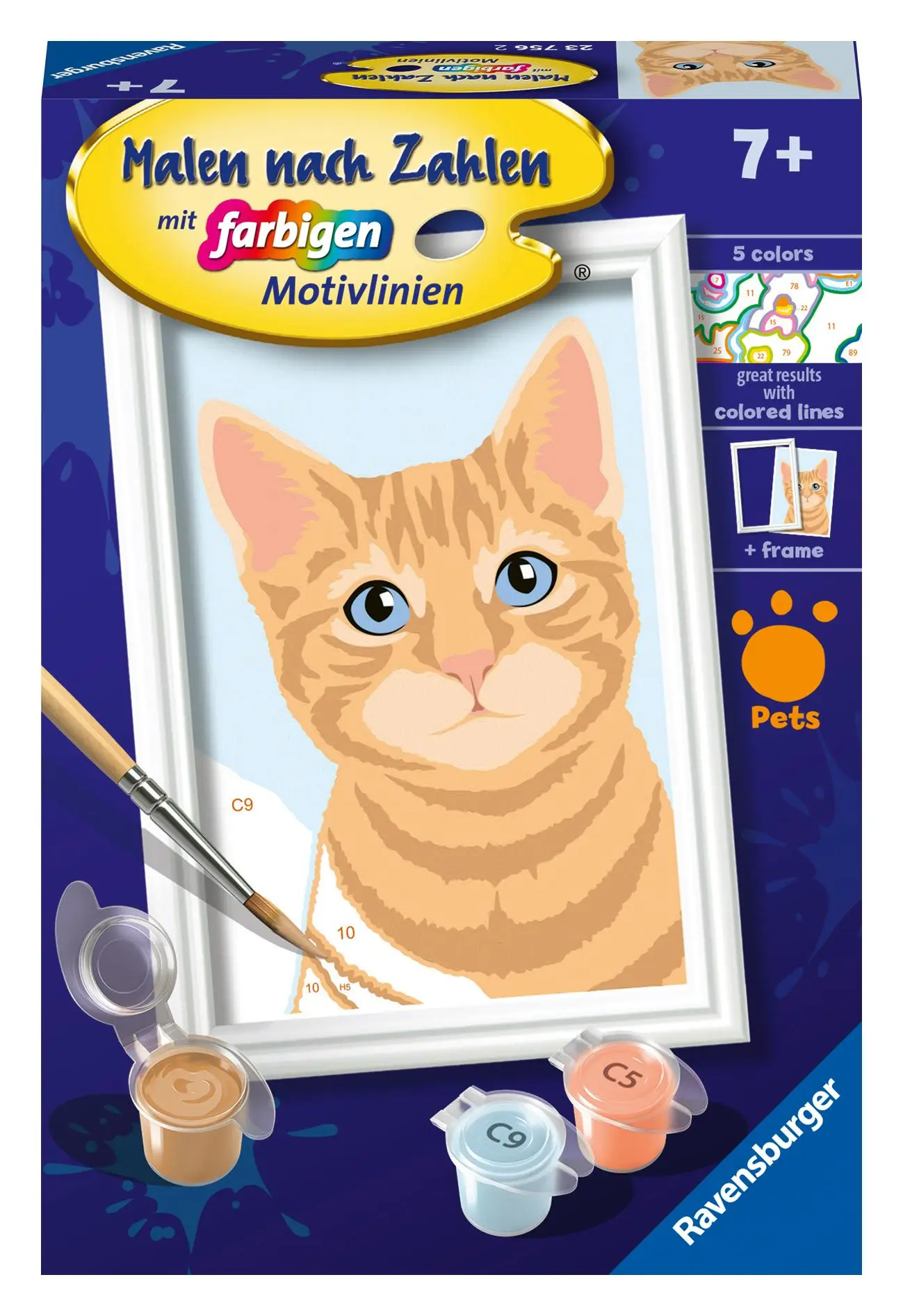 Cover: 4005556237562 | CreArt, Malen nach Zahlen Kinder - Niedliche Katze | Spiel | 23756