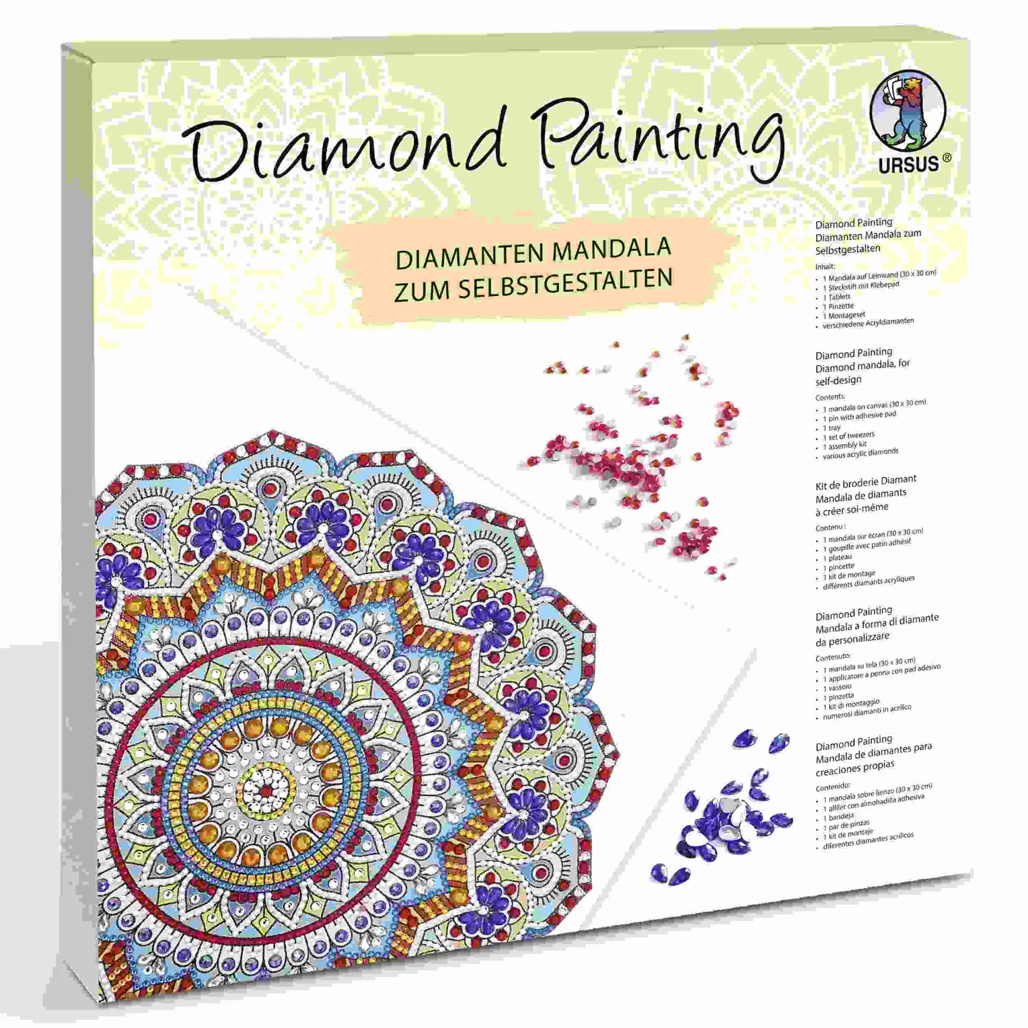 Cover: 4008525247562 | URSUS Erwachsenen Bastelsets Diamond Painting Diamanten Mandala,...