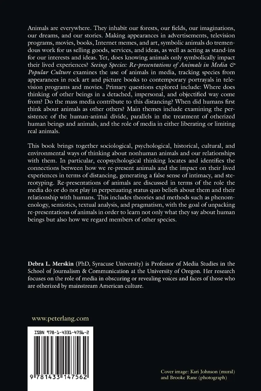 Rückseite: 9781433147562 | Seeing Species | Debra L. Merskin | Taschenbuch | 292 S. | Englisch